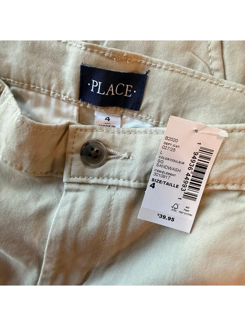 The Children’s Place Khaki Shorts Bundle 4T